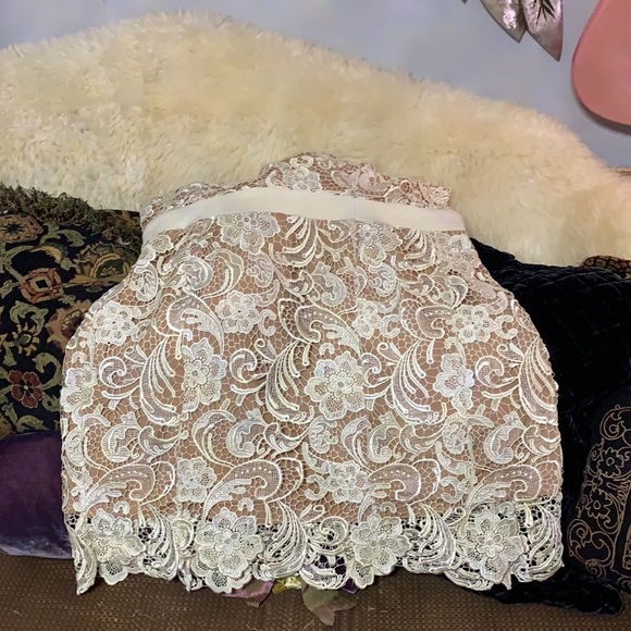 Dress The Population Ava Lace Mini Dress Size XL - Picture 7 of 7